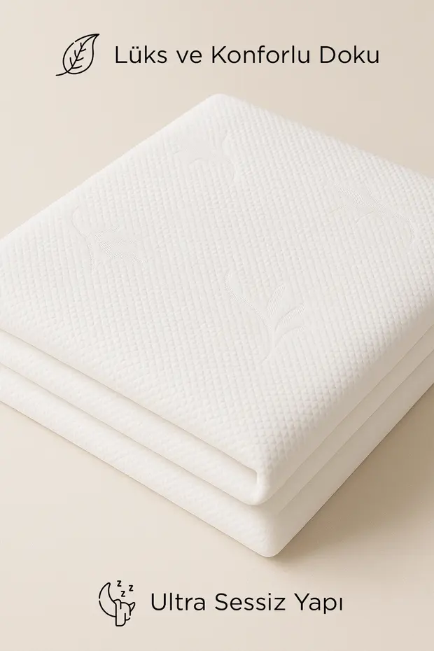 Bambu Premium Sıvı Geçirmez Fitted Alez | Bambu Ultra Sessiz Yatak Koruyucu